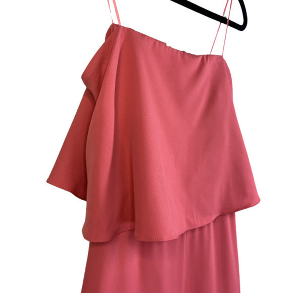 TALULAH Bubble Gum Pink Blouson Spaghetti Strap Wide Leg Jumpsuit‎ - Picture 3 of 16